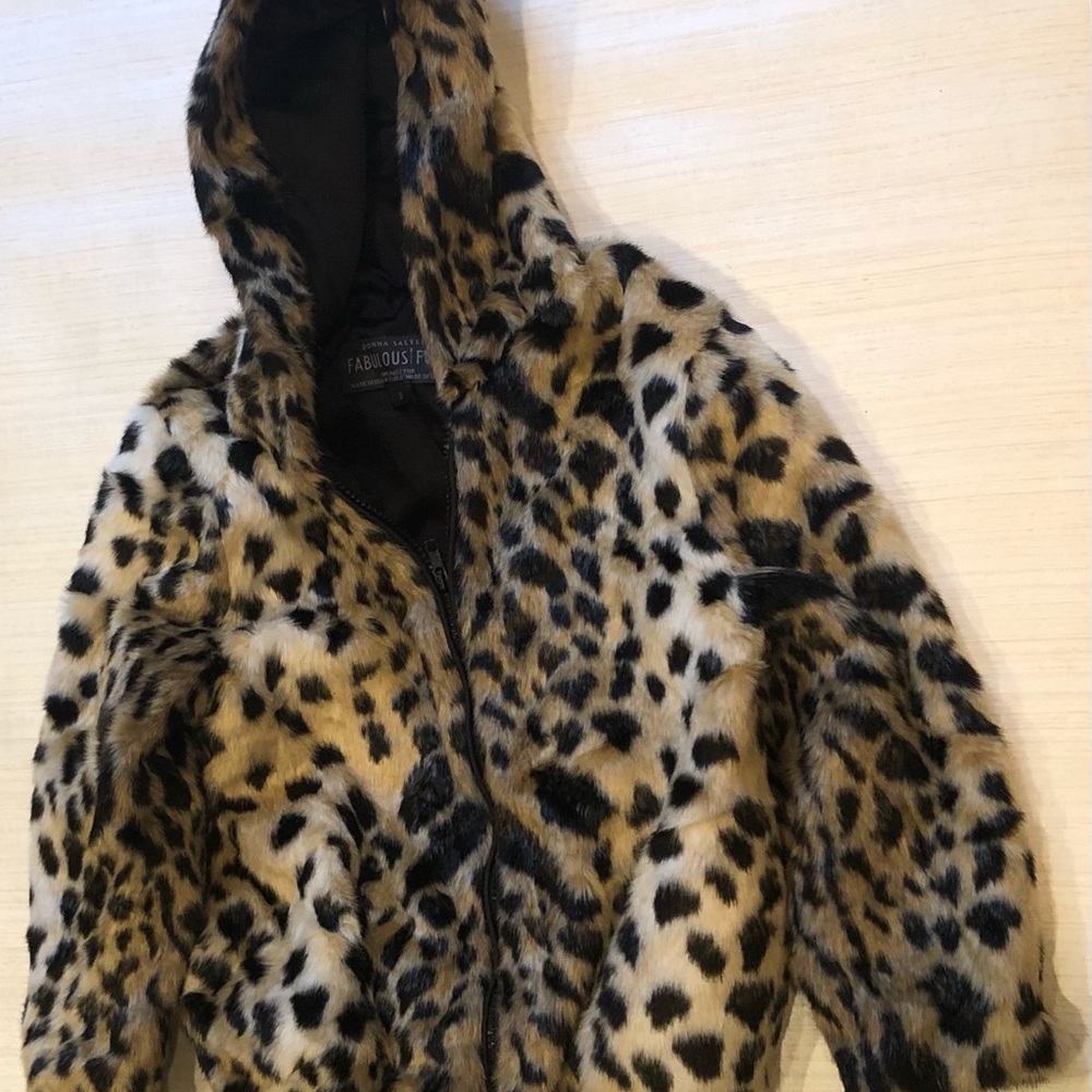 Leopard Animal Faux Fur Jacket Quality Made by Donna Salyers Fabulous Furs